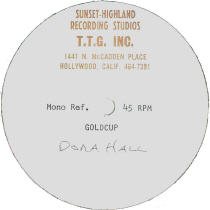 Dora Hall - Gold Cup - Acetate