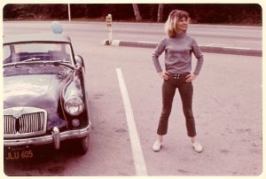 Gracia Nitzsche and her new MG