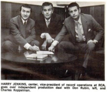 Don Rubin, Harry Jenkins & Charles Koppelman Billboard Nov 2nd 1968 - Click for full size scan Don Rubin, Harry Jenkins & Charles Koppelman Billboard Nov 2nd 1968 - Click for full size scan