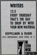 Billboard advert for writers
